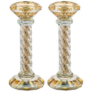 Crystal Candlesticks with Stones UK48813