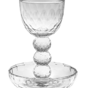 KIDDUSH CUP CRYSTAL WITH TRAY 1138
