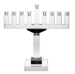Menorah Crystal with Blk 165 BLK