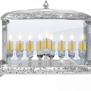 Oil Menorah Glass Wall Ner Mitzvah 30244
