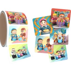 Mitzvah Smileys Stickers Chanukah