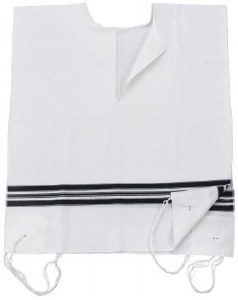 Wool Tzitzis 20 Round Neck Avodas Yad Thick