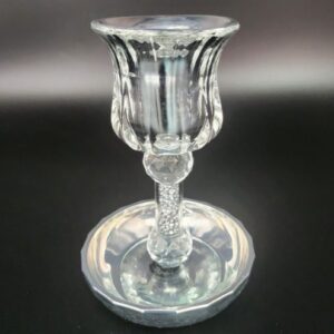 Crystal Kiddush Cup With Sliver Crystal 5064