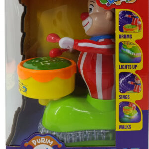Purim LED Musical Drumming Clown 70019