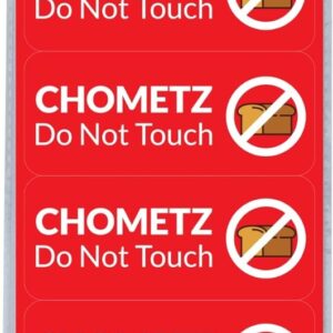 Passover Labels 20 Pack Chametz Cabinet Stickers