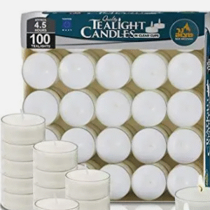 100 PK. Plastic Cup Tealights