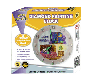 Rina Dina Zisa Chalomos Diamond Painting Clock