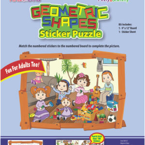 Rina Dina Geometric Sticker Puzzle Children in Playroom