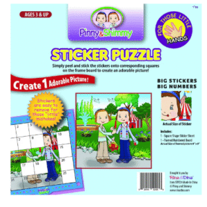 Pinny Shimmy Little Hands Sticker Puzzle / Sharing