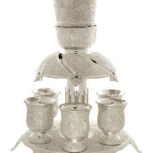 FILIGREEN DESIGN 6 CUP S/P WINE FOUNTAINS