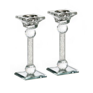 Crystal Candlesticks Silver Color PLX2042S