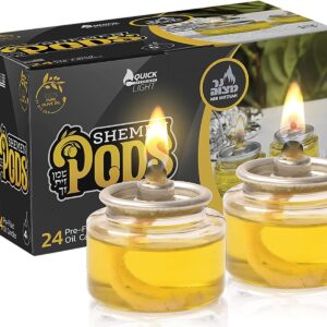 Ner Mitzvah Extra Virgin Olive Oil Shabbat Candles 4 Hour Olive Oil Candles