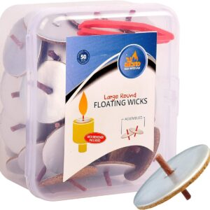 Ner Mitzvah Pre Assembled Large Round Floating Wicks 30164