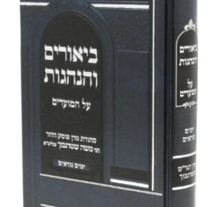 Biurim Vehanogos ביאורים והנהגות - ימים נוראים, הגר"מ שטרנבוך