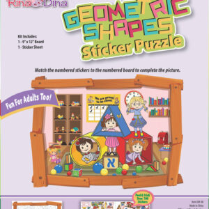 Geometric Shape Sticker Puzzle Rina Dina in Playroom