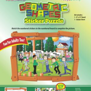 Geometric Shape Sticker Puzzle on Scooter