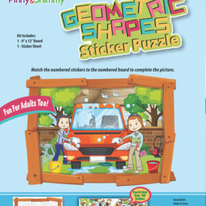 Geometric Shape Sticker Puzzle Car Wash