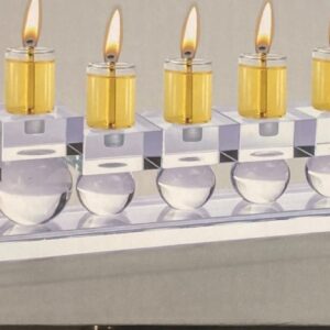 CRYSTAL MENORAH Ner Mitzvah 31261