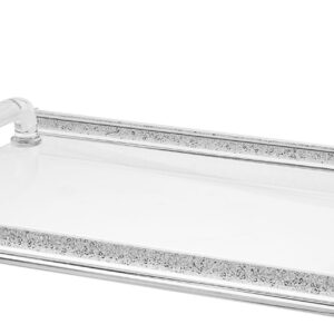 TRAY CRYSTAL AND SILVER 1485