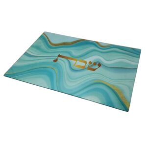 Glass Challah tray 38x28 cm