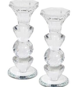 Crystal Candlestick 6"