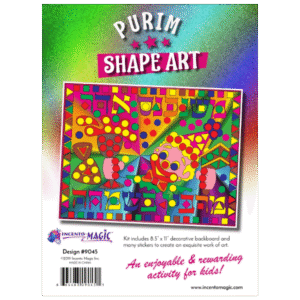 Purim Shape Art Sticker Kit