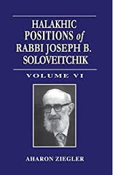 Halakhic Positions Of Rabbi Joseph B. Soloveitchik-Volume VI