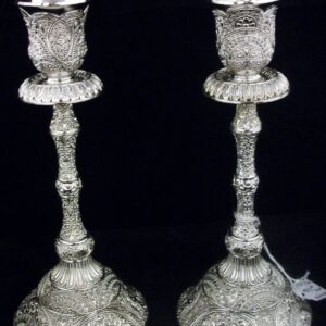 Candlestick Filigree silverplate 2