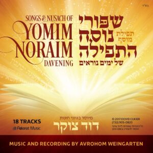 Songs & Nusach of Yimim Niraim