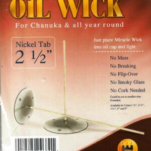 Miracle Oil Wick 2 1/2" Nickel Tab