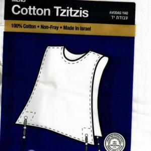 Keter Tzitzis Cotton 22 V Neck AY Thick Tztitzis