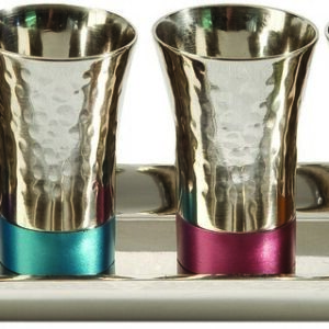 Emanuel Hammered Set 6 Cups- Multicolor