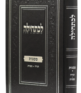 Lechatchila Pesogos לכתחילה פסגות