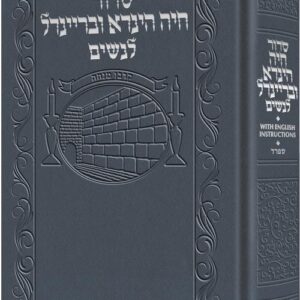 All Hebrew Women’s Siddur w/ English Inst - Blue