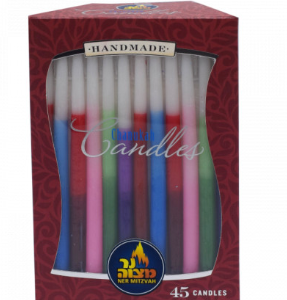 45PK. 3-Color Chanukah Candles