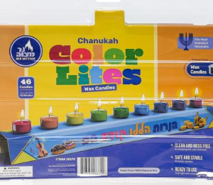 46pk. Chanukah Color Lights - Wax