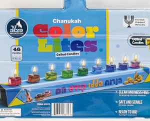 46pk. Chanukah Color Lights - Jelled
