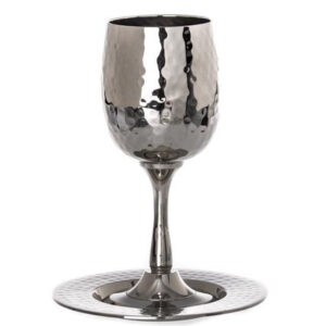 Kiddush Cup Stainless St Hammered