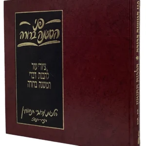 Pinei Hamishna Berurah Techumin פני המשנה ברורה הלכות ערובי תחומין