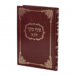 Pischei Moed Vol 1 פתחי מועד חלק א