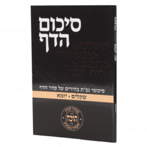 Sikum Hadaf Shekalim Yuma סיכום הדף - שקלים יומא