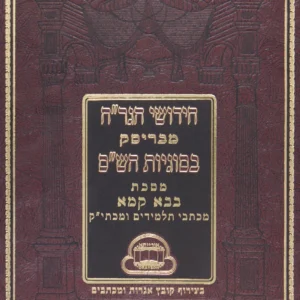 Chidushei Hagrach Baba Kama 3 Vol חידושי הגר"ח בבא קמא ג"כ