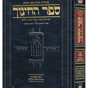 Hebrew Sefer HaChinuch Volume 6 Eikev-Shoftim: Mitzvos 428-531