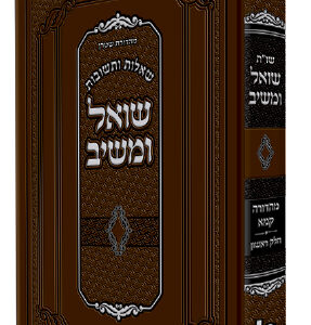 Shaalos U'Teshuvos Shoel Umeishiv Mahadura Tinyana Volume 1 שו"ת שואל ומשיב מהדורא תנינא חלק א