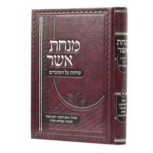 Minchas Asher Sichos Vol 1 מנחת אשר שיחות על המועדים אלול-שמחת תורה