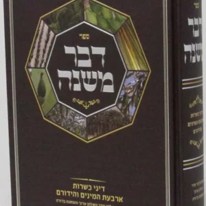 Devar Mishna- Arba Minim דבר משנה-דיני ארבעת המינים והידורם