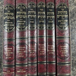Mesikos Hamodaim 6 Vol מתיקות המועדים
