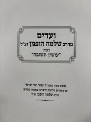 Vaadim Rav Hoffman Teshuva ועדים מהרב שלמה הופמן - בעניין עושין תשובה